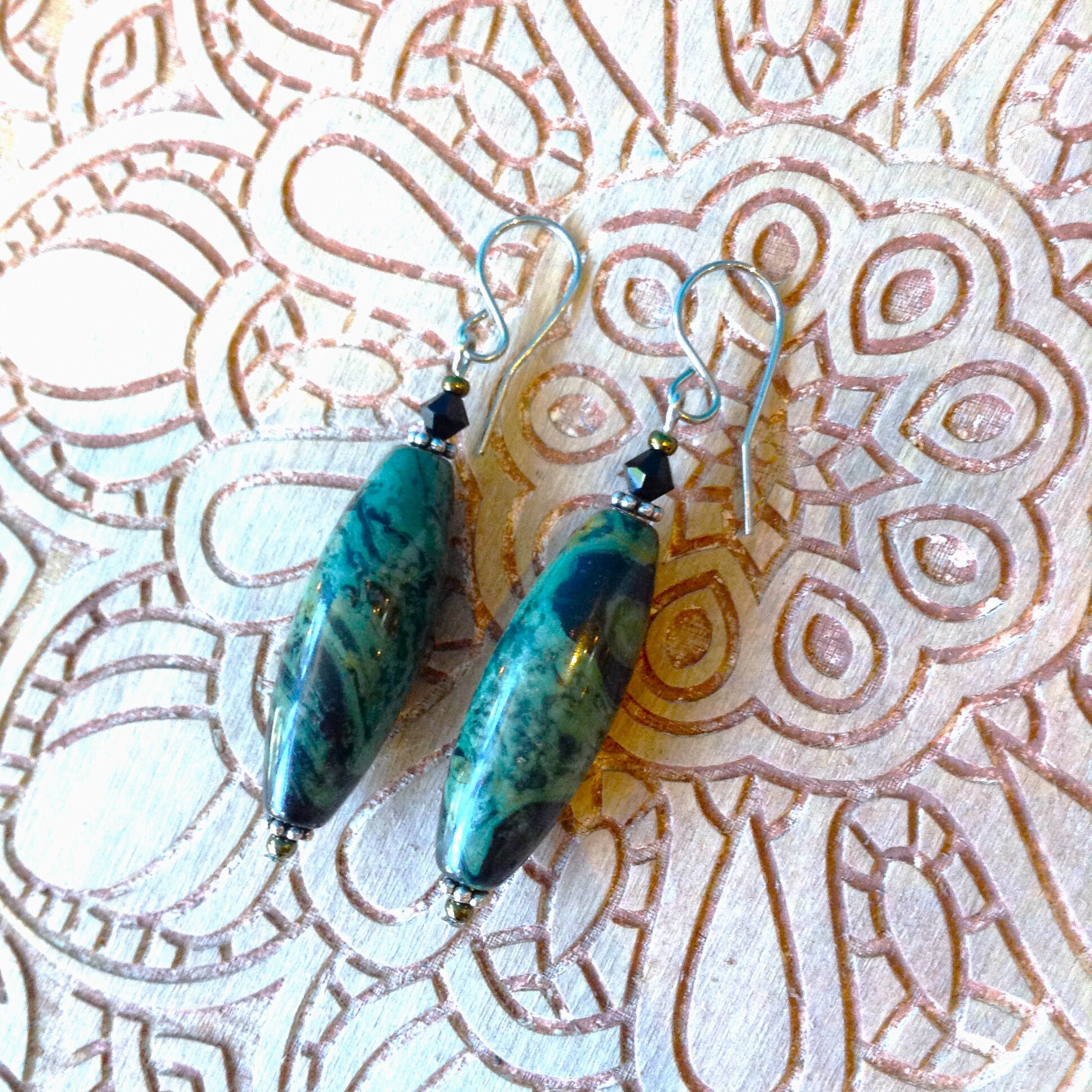 African turquoise earrings hot sale